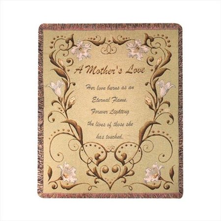 MANUAL WOODWORKERS & WEAVERS Manual Woodworkers and Weavers ATMLOVE A Mothers Love Tapestry Throw Blanket Fashionable Jacquard Woven 50 X 60 in. ATMLOVE